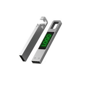 U03 Metal USB Drive Light Up Logo
